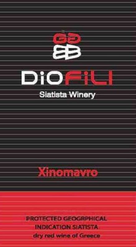 Dio Fili Estate Macedonia Xinomavro 2011 Front Label