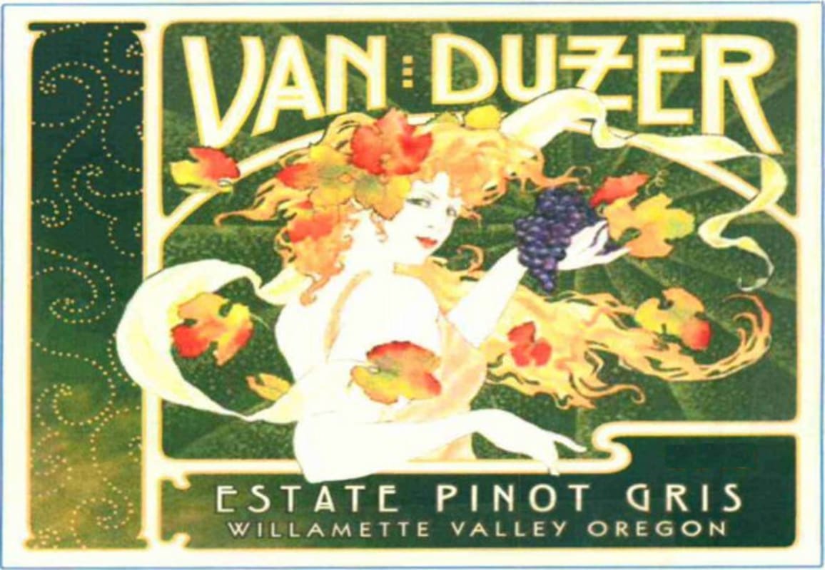 Van Duzer Estate Pinot Gris 2013 Front Label