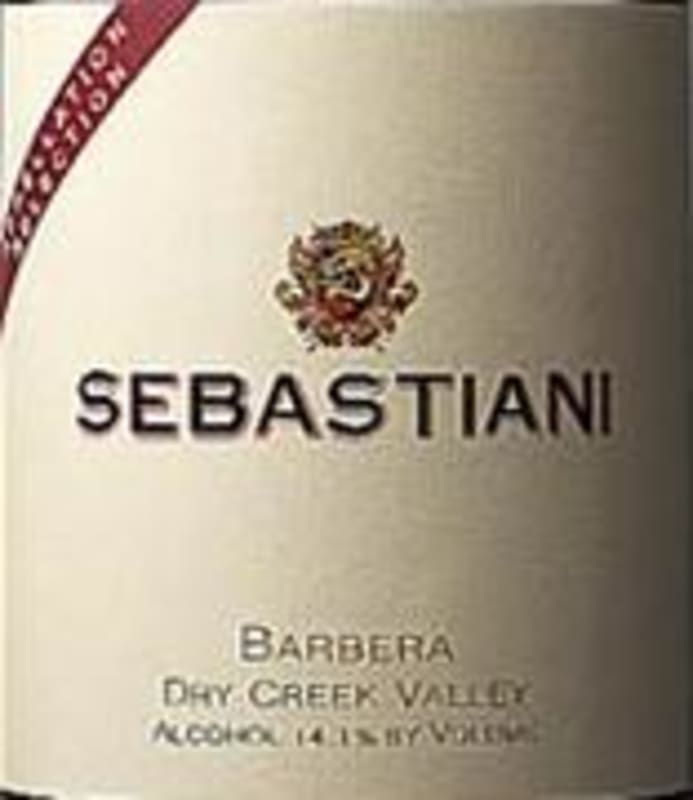 Sebastiani Barbera 1997 Front Label
