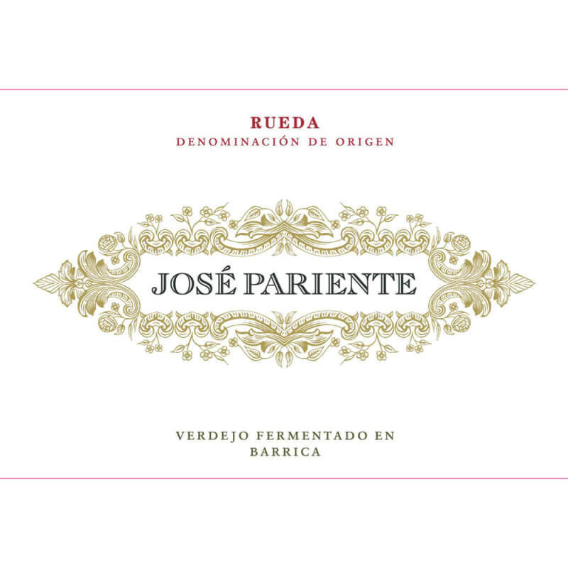 Jose Pariente Verdejo Fermentado en Barrica 2014 Front Label