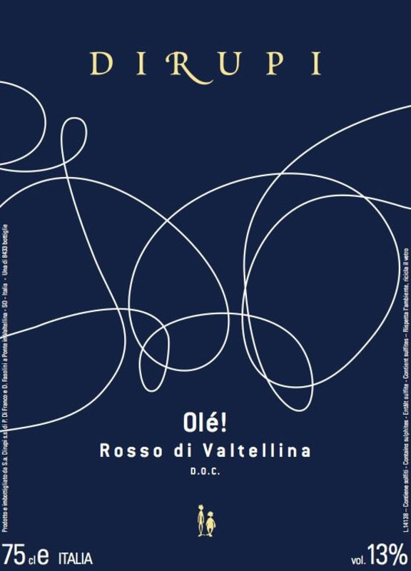 Dirupi Rosso di Valtellina Ole 2014 Front Label
