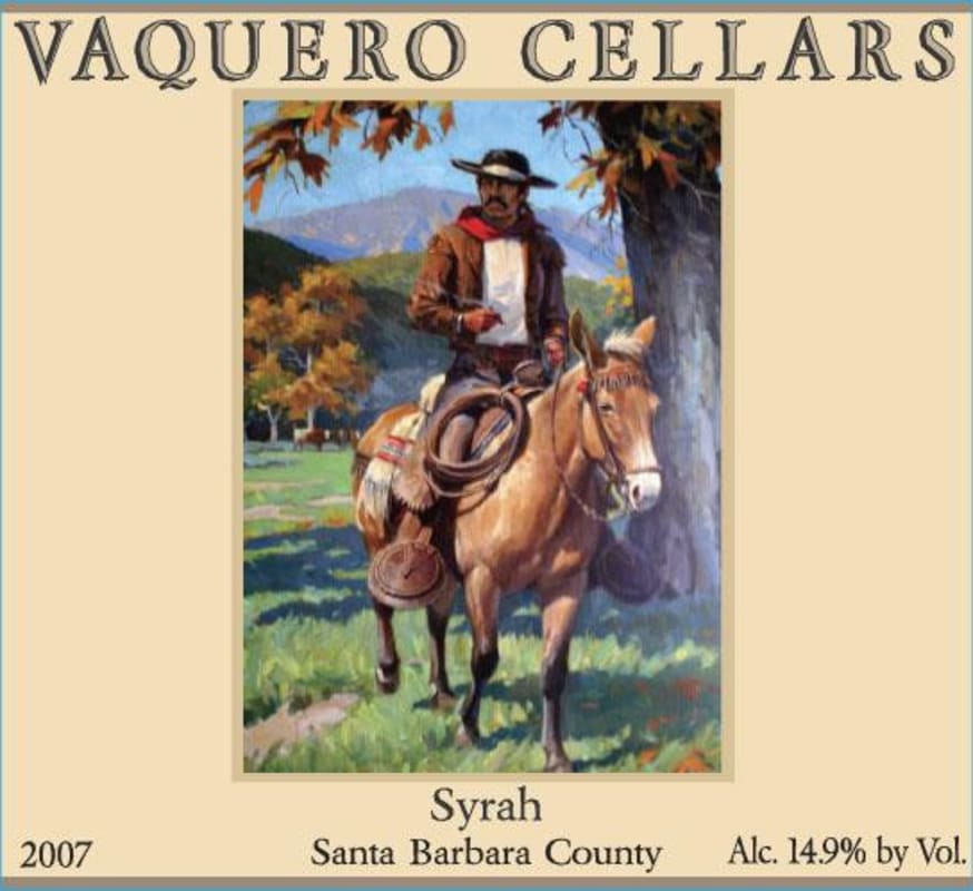 Vaquero Syrah 2007 Front Label