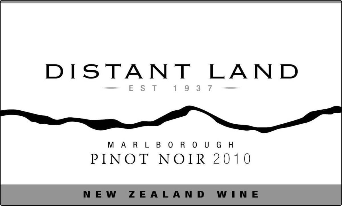Distant Land Pinot Noir 2010 Front Label