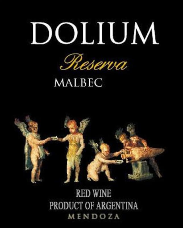 Dolium Winery Reserva Malbec 2010 Front Label