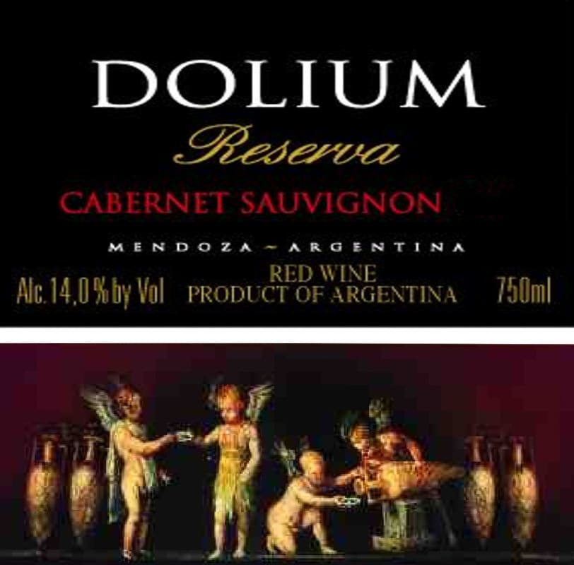 Dolium Winery Reserva Cabernet Sauvignon 2012 Front Label