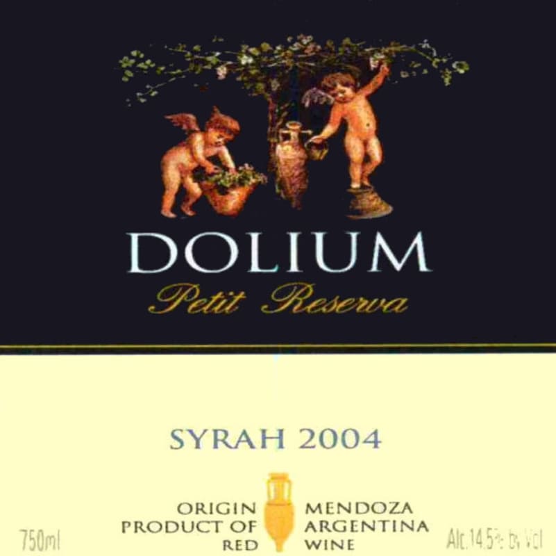 Dolium Winery Petit Reserva Syrah 2004 Front Label