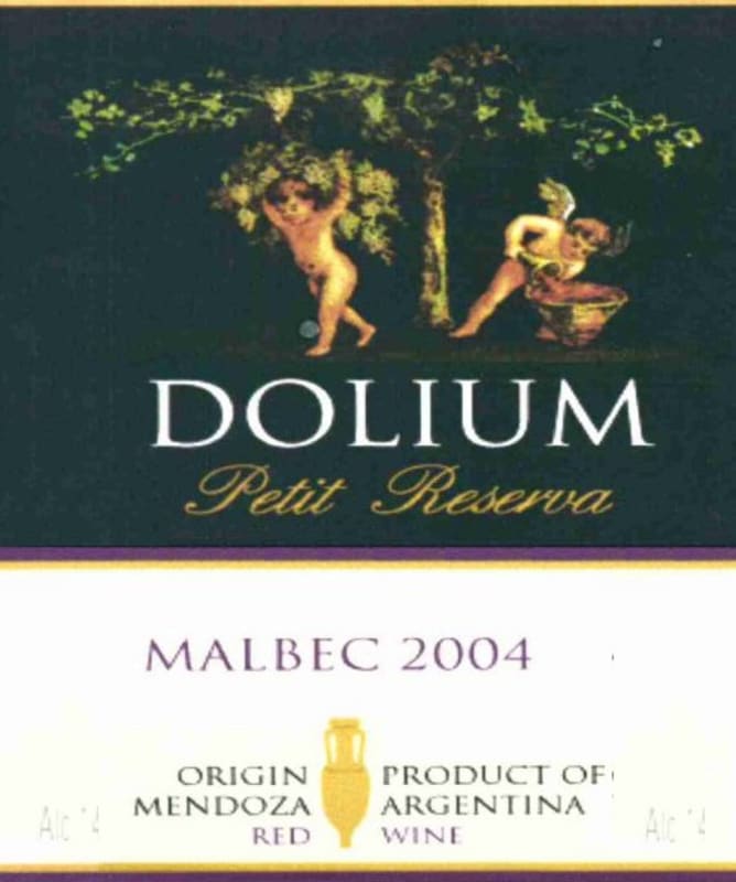 Dolium Winery Petit Reserva La Terna 2004 Front Label
