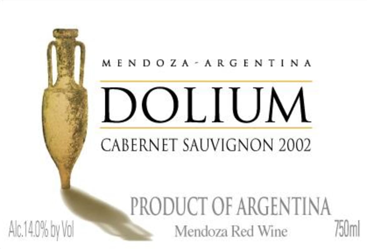 Dolium Winery Cabernet Sauvignon 2002 Front Label
