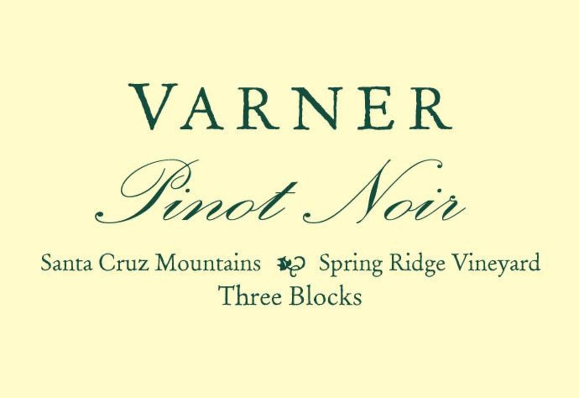 Varner Three Blocks Spring Ridge Vineyard Pinot Noir 2011 Front Label
