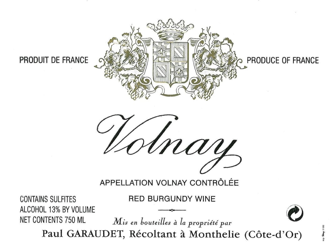 Domain Paul Garaudet Volnay 2013 Front Label