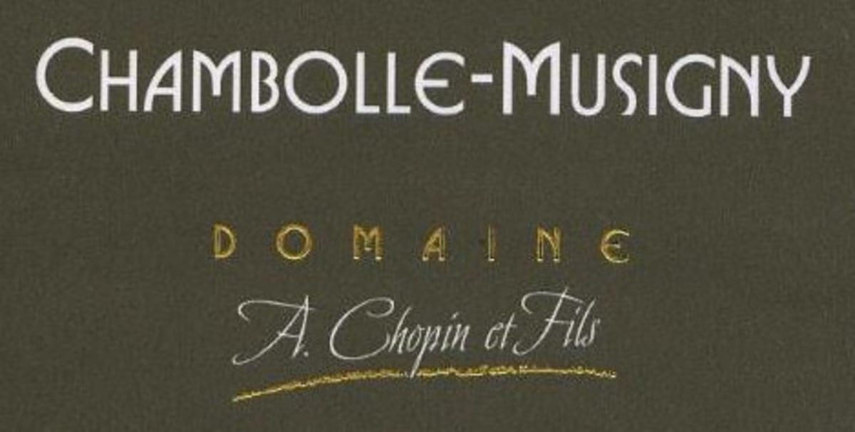 Domaine A. Chopin & Fils Chambolle-Musigny 2014 Front Label