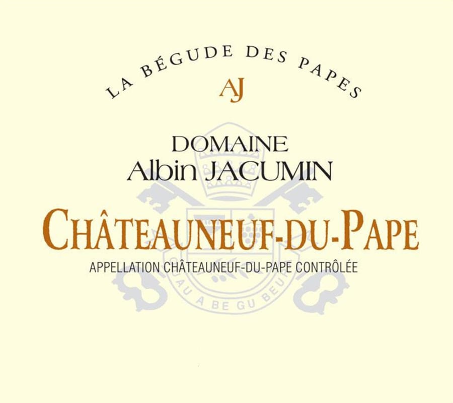 Domaine Albin Jacumin Chateauneuf-du-Pape La Begude des Papes Rouge 2013 Front Label