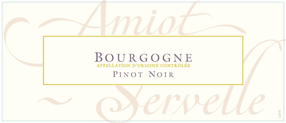 Domaine Amiot-Servelle Bourgogne Pinot Noir 2014 Front Label