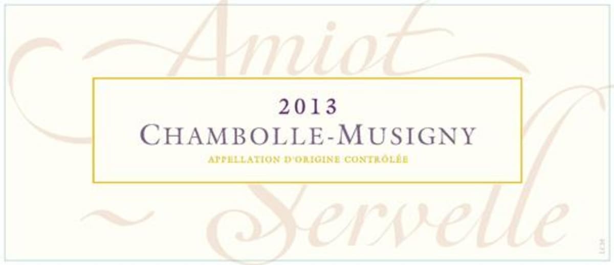 Domaine Amiot-Servelle Chambolle-Musigny 2013 Front Label