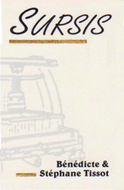 Domaine Andre et Mireille Tissot Cotes du Jura Sursis Chardonnay 2013 Front Label