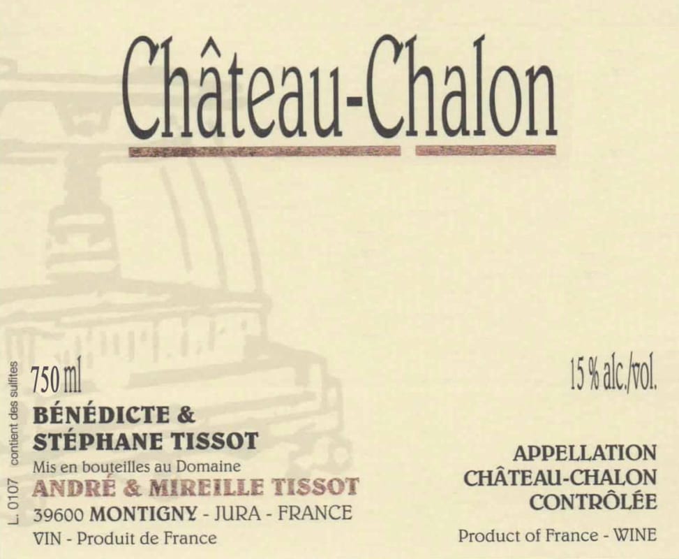 Domaine Andre et Mireille Tissot Chateau-Chalon 2008 Front Label