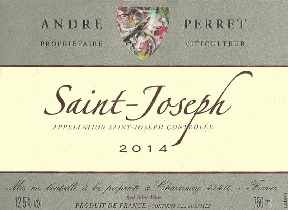 Domaine Andre Perret Saint-Joseph 2014 Front Label