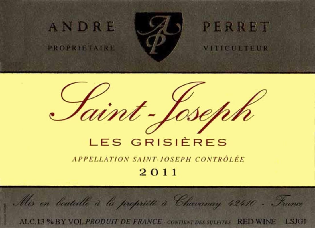 Domaine Andre Perret Saint-Joseph Les Grisieres 2011 Front Label