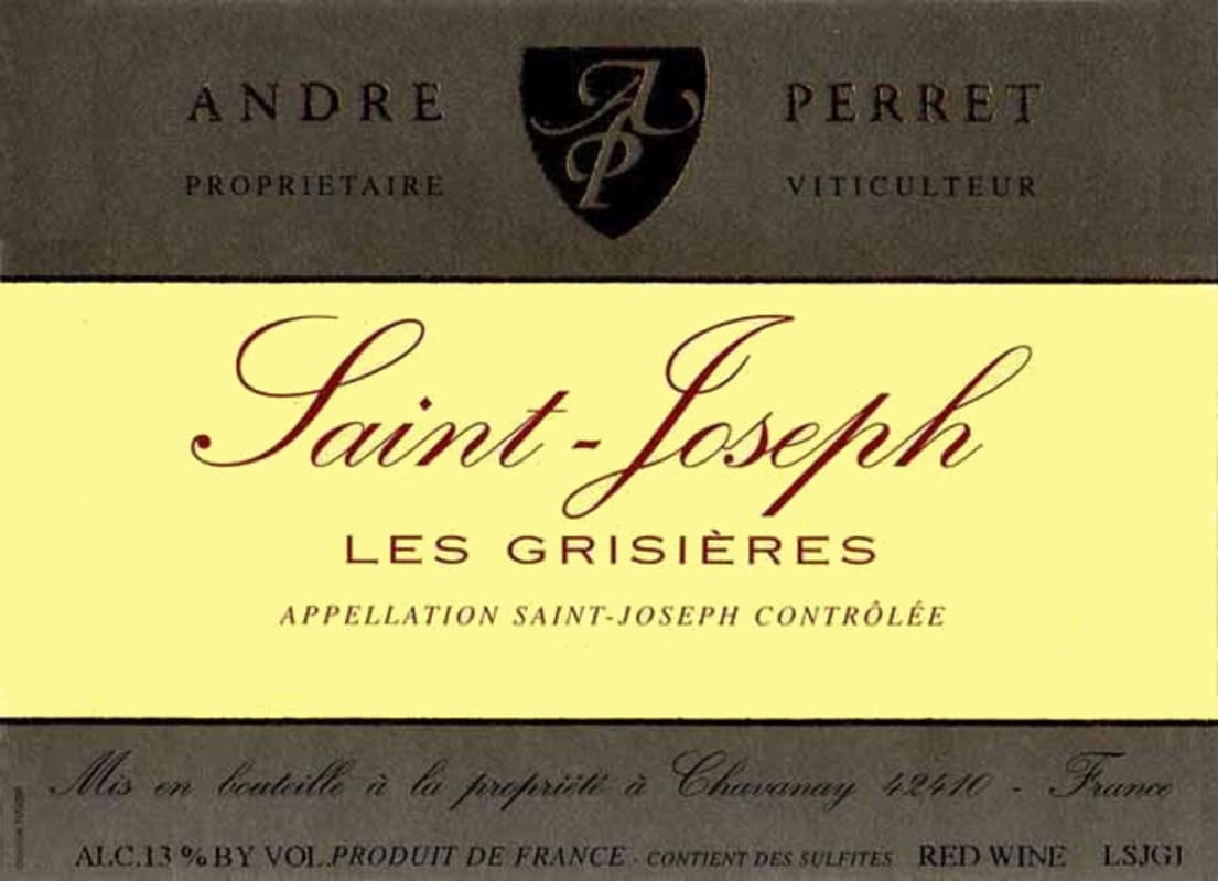 Domaine Andre Perret Saint-Joseph Les Grisieres 2012 Front Label