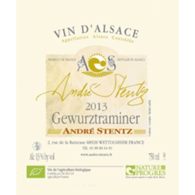 Domaine Andre Stentz Alsace Gewurztraminer 2013 Front Label