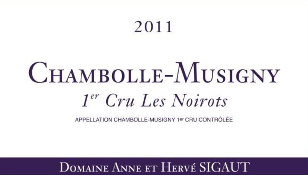 Domaine Sigaut Chambolle-Musigny Les Noirots Premier Cru 2011 Front Label
