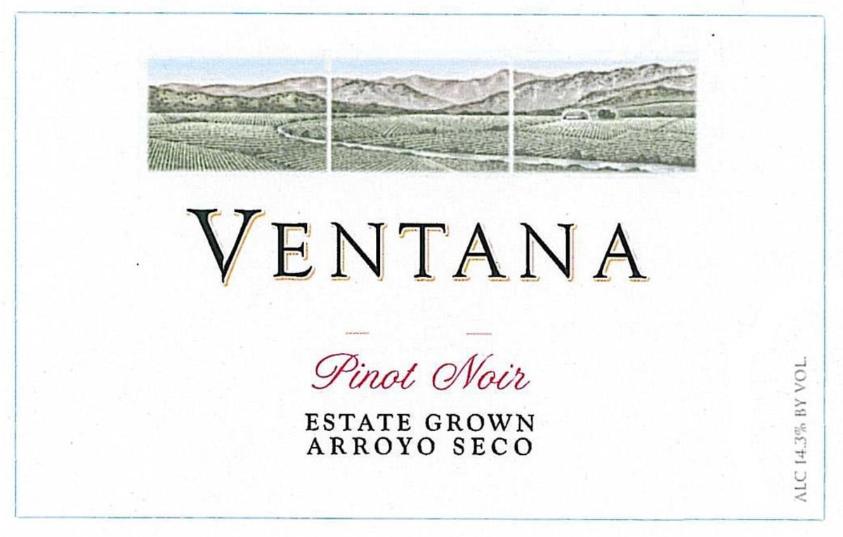 Ventana Estate Pinot Noir 2012 Front Label
