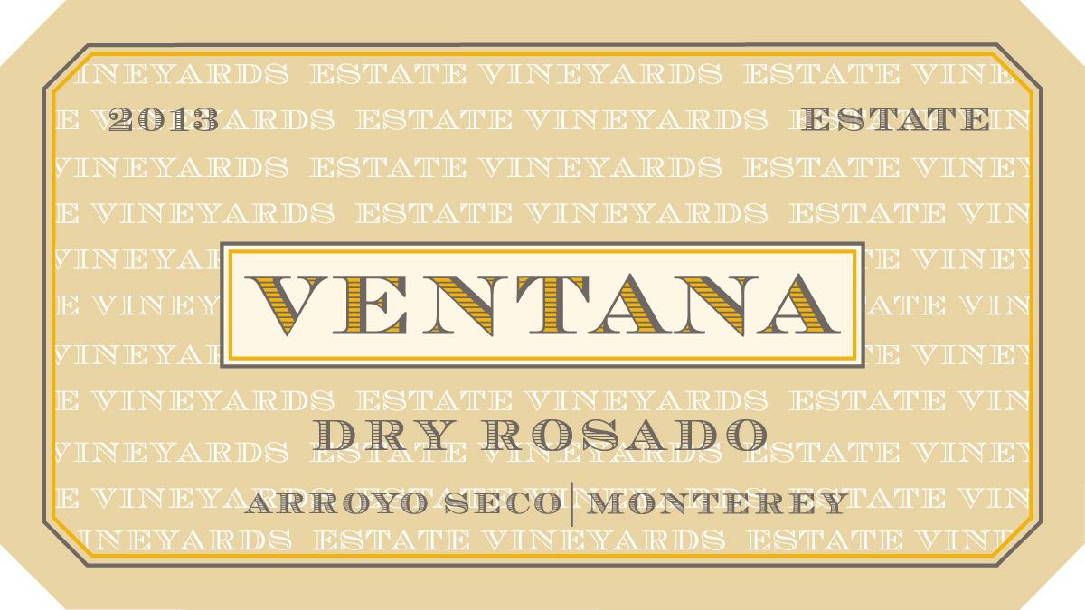 Ventana Dry Rosado 2013 Front Label