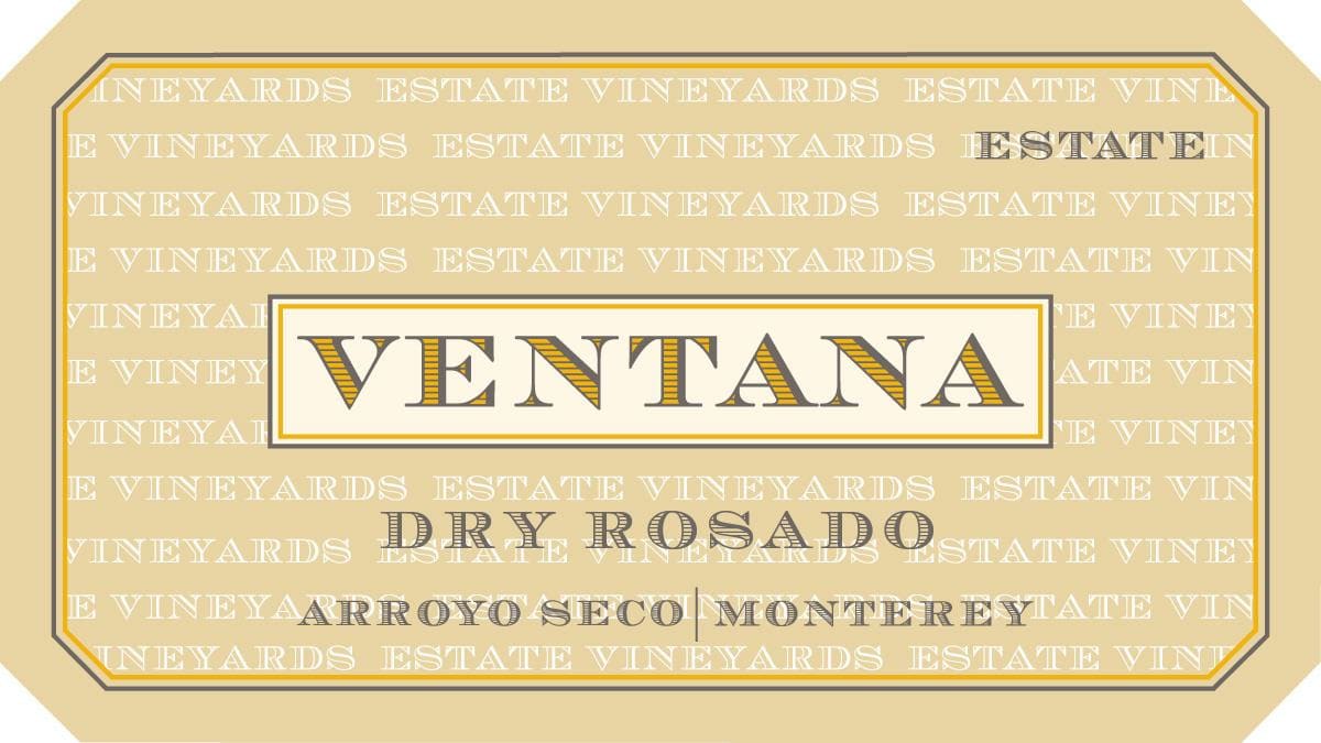 Ventana Dry Rosado 2014 Front Label