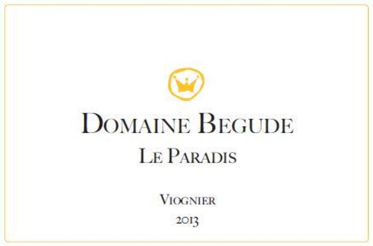 Chateau St. Thomas Le Paradis Viognier 2013 Front Label