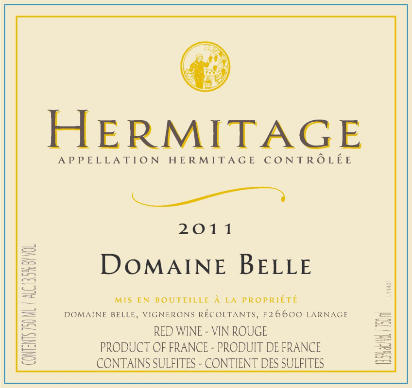 Domaine Belle Hermitage 2011 Front Label