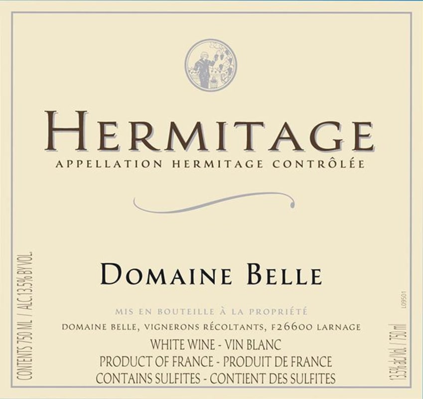 Domaine Belle Hermitage Blanc 2010 Front Label