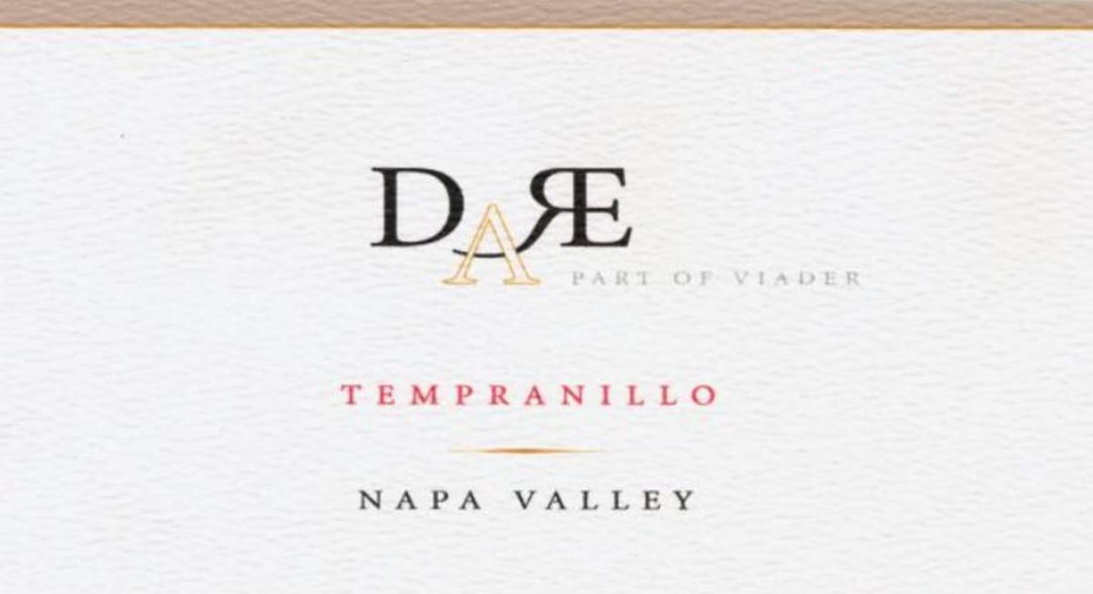 Viader DARE Tempranillo 2007 Front Label