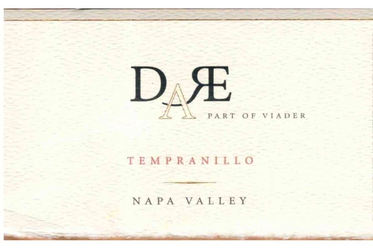 Viader DARE Tempranillo 2013 Front Label