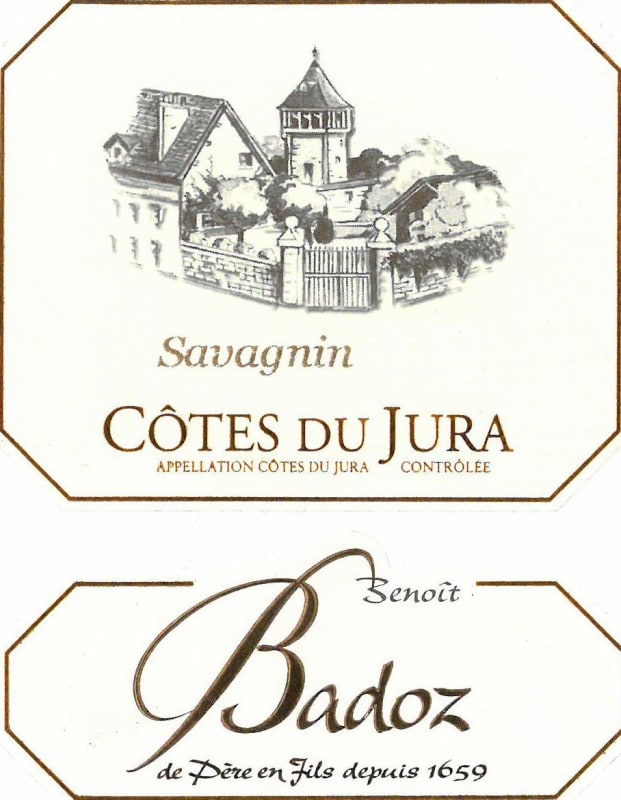 Domaine Benoit Badoz Cotes du Jura Type Savagnin 2010 Front Label