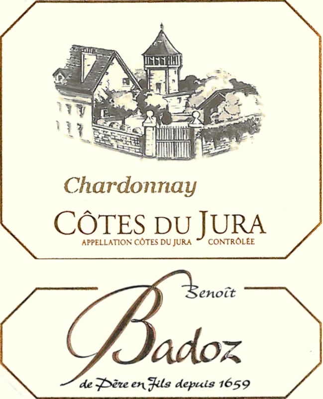 Domaine Benoit Badoz Cotes du Jura Chardonnay 2011 Front Label