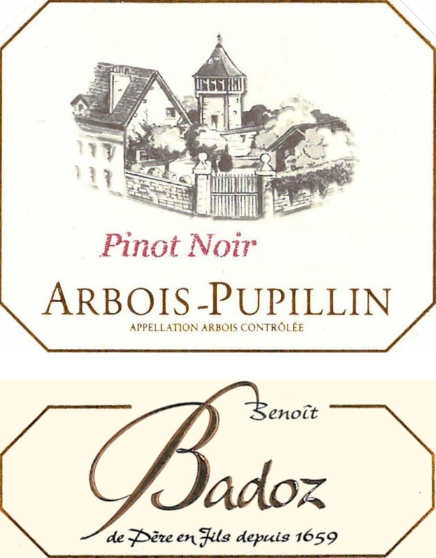 Domaine Benoit Badoz Arbois-Pupillin Pinot Noir 2013 Front Label