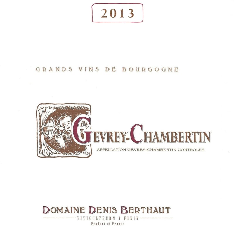 Berthaut-Gerbet Gevrey-Chambertin 2013 Front Label