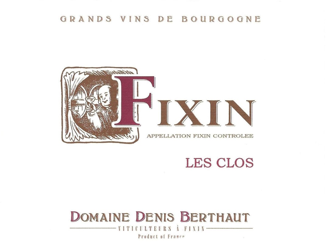 Berthaut-Gerbet Fixin Les Clos 2014 Front Label