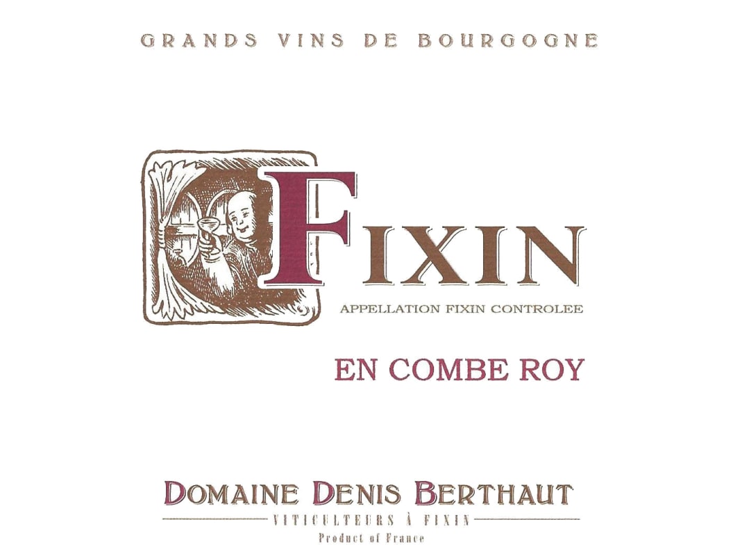 Berthaut-Gerbet Fixin En Combe Roy 2014 Front Label