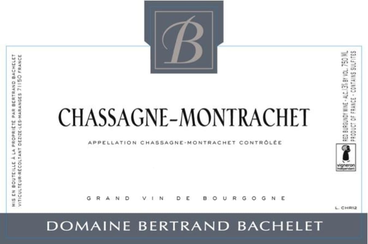 Domaine Bertrand Bachelet Chassagne-Montrachet Rouge 2013 Front Label