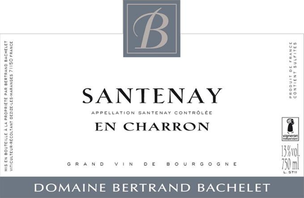 Domaine Bertrand Bachelet Santenay En Charron 2012 Front Label