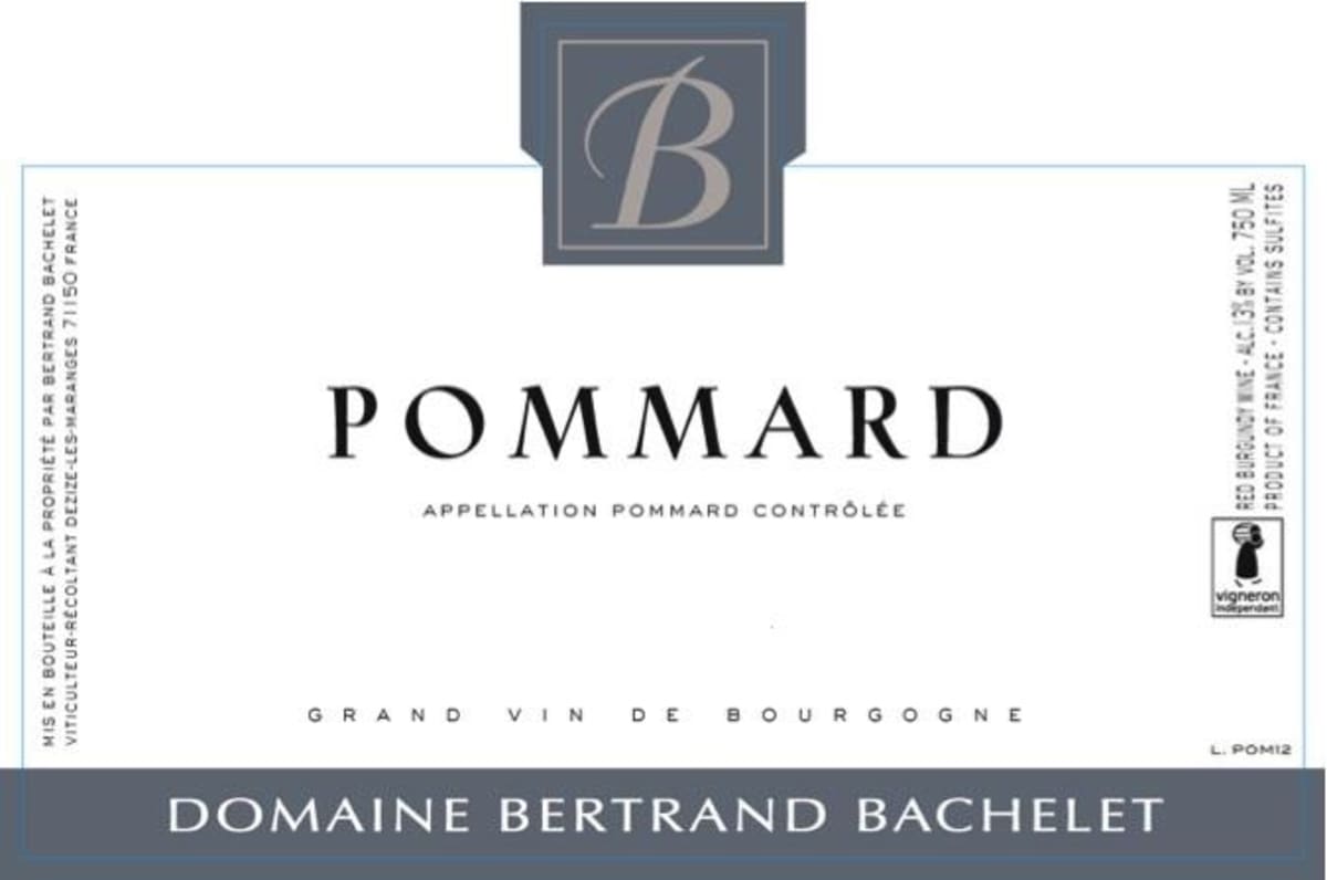 Domaine Bertrand Bachelet Pommard 2013 Front Label