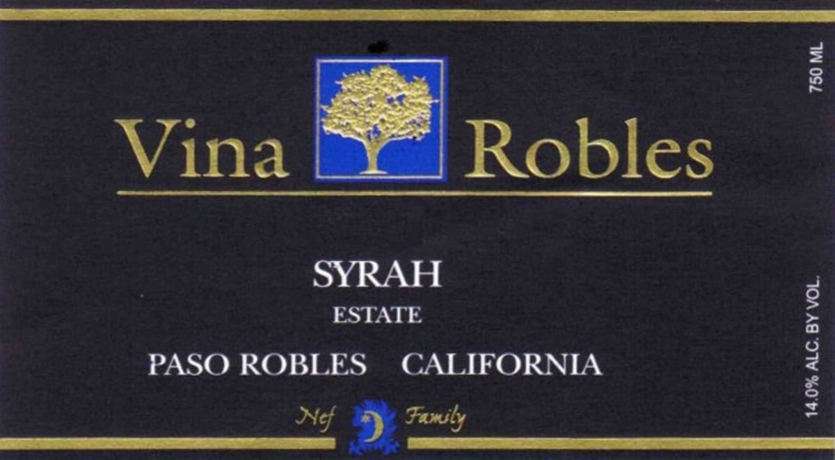 Vina Robles Estate Syrah 2003 Front Label