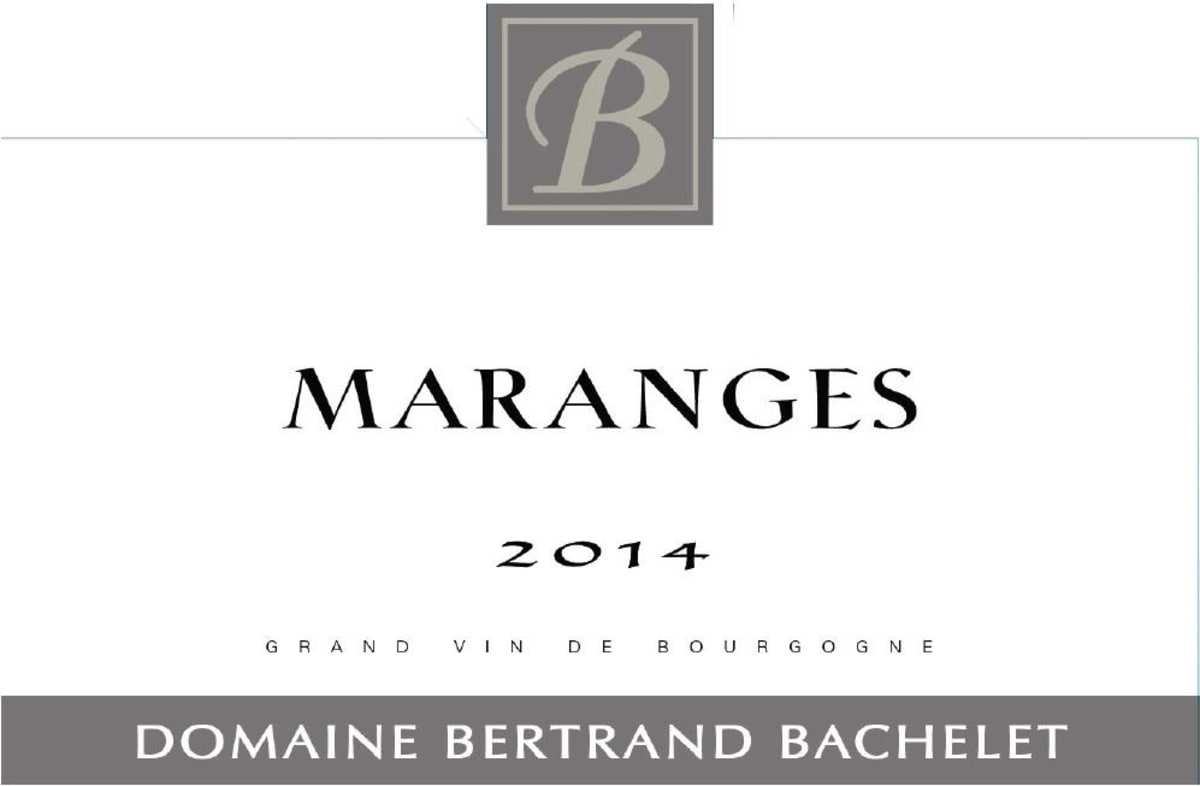 Domaine Bertrand Bachelet Maranges 2014 Front Label