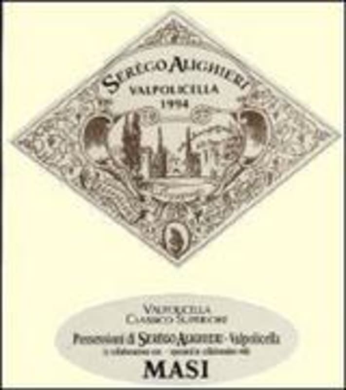 Masi Serego Alighieri Valpolicella Classico 1998 Front Label