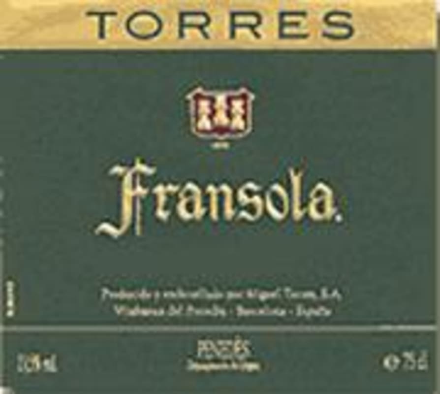 Torres Fransola Sauvignon Blanc 1998 Front Label