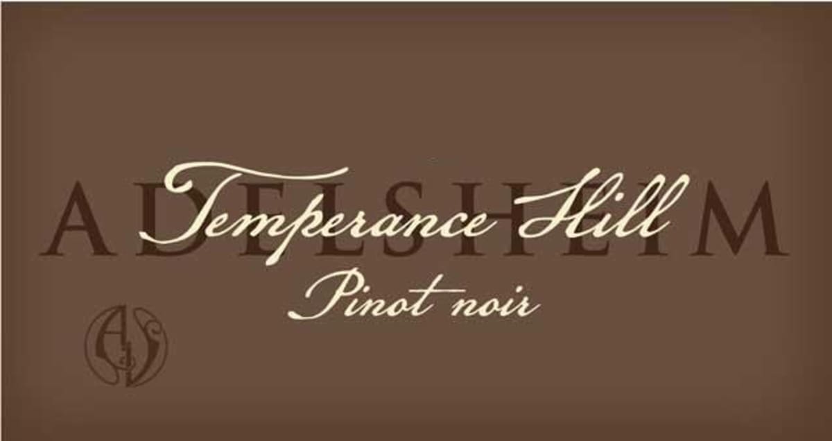 Adelsheim Temperance Hill Pinot Noir 2012 Front Label