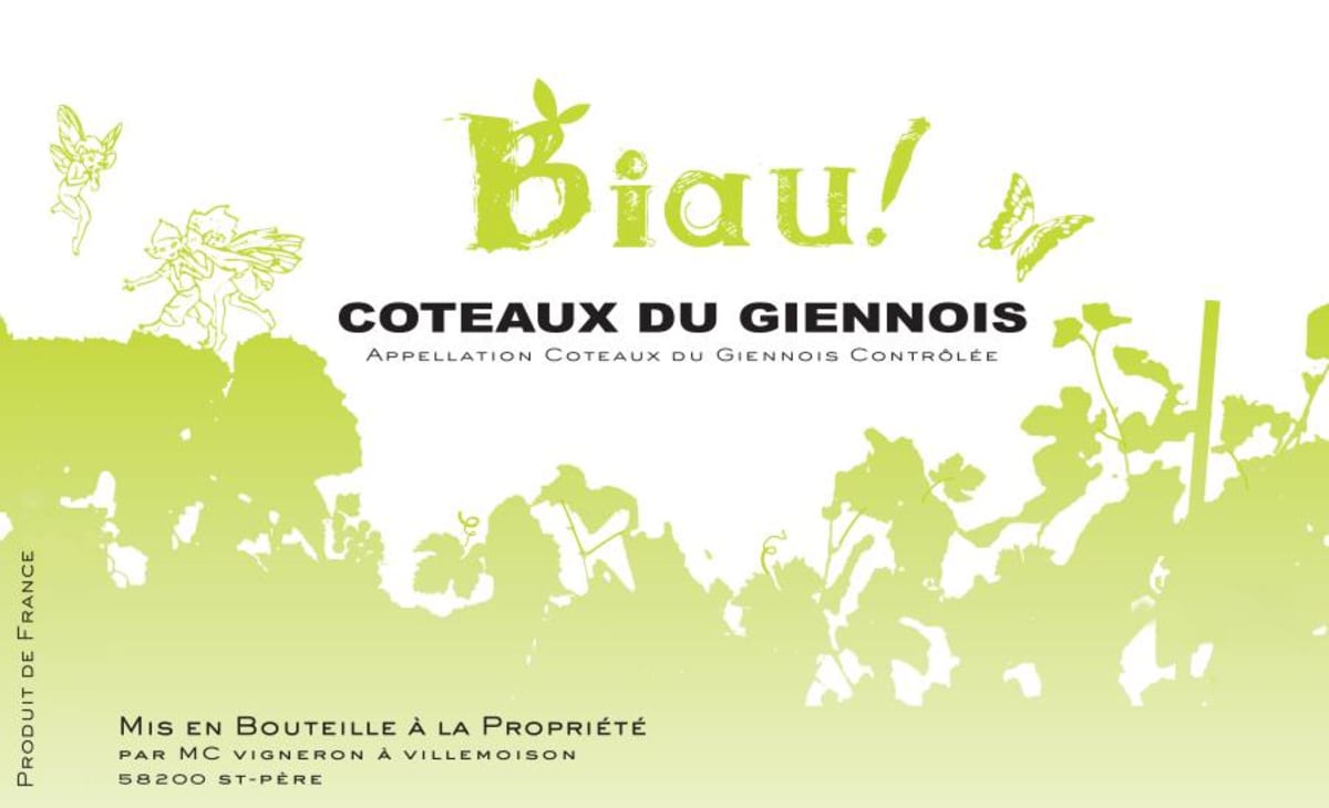 Domaine Bio Coste Coteaux du Giennois Biau 2010 Front Label