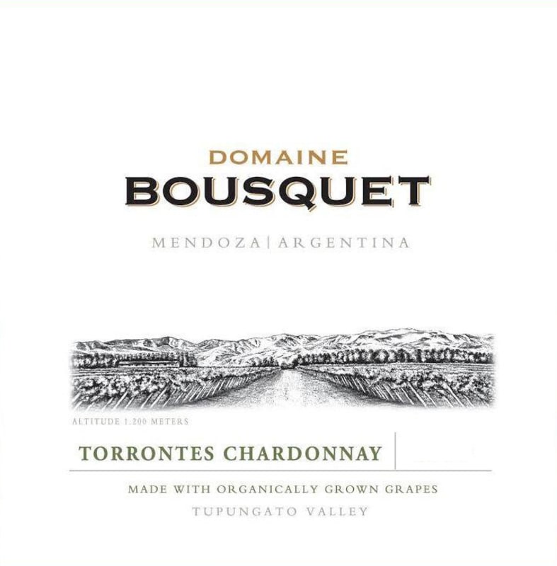 Domaine Bousquet Torrontes Organic Chardonnay 2015 Front Label