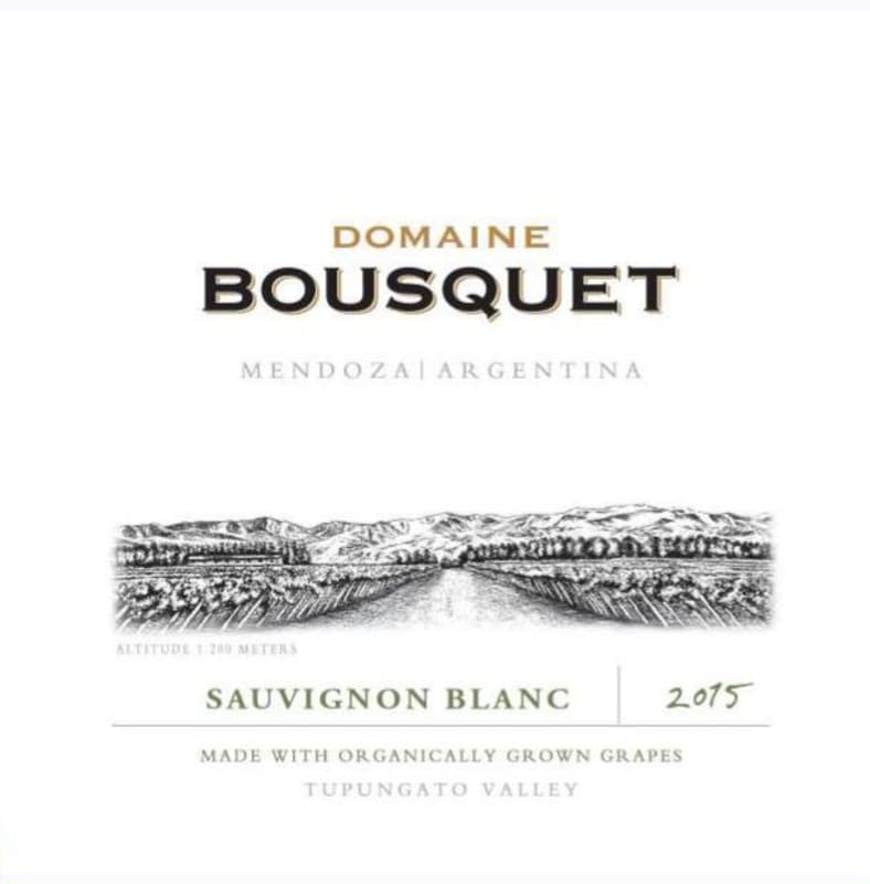 Domaine Bousquet Organic Sauvignon Blanc 2015 Front Label